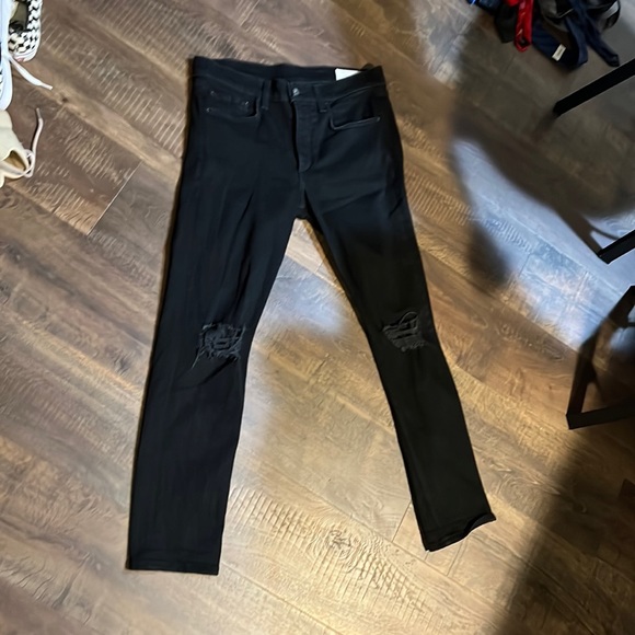 Rag and Bone Skinny Ripped Jeans